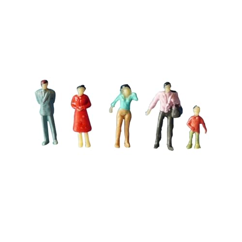 Mini Figuren Littele People Puppenhaus Menschen Möbel Gemischte Kleine Miniaturen Sand Modell Figuren DIY Stehend für Miniaturszenen (50) von Generisch