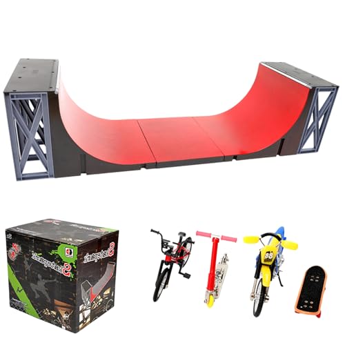 Mini -Finger -Skateboard -Set - Sportspielzeugkit, Kinderreparaturwerkzeuge | Children Fingerboard Park mit Rampen und Schienen, kreatives Skater -Kit für Kinder und Kinder Fingerboard -Spielzeit von Generisch