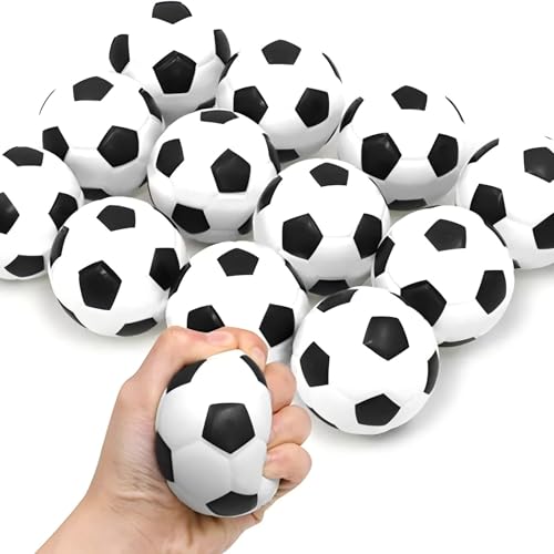 Mini-Fußbälle Set, 12 Stück, 5 cm, Schwarz-Weiß, Soft-Spielbälle für Innenbereich,Antistressball,Fußball Stressbälle für Kinder und Erwachsene Mini-Fußbälle Set, 12 Stück, 5 cm, Schwarz-Weiß, Soft-Spielbälle für Innenbereich,Antistressball,Fußball Stressbälle für Kinder und Erwachsene von Generisch