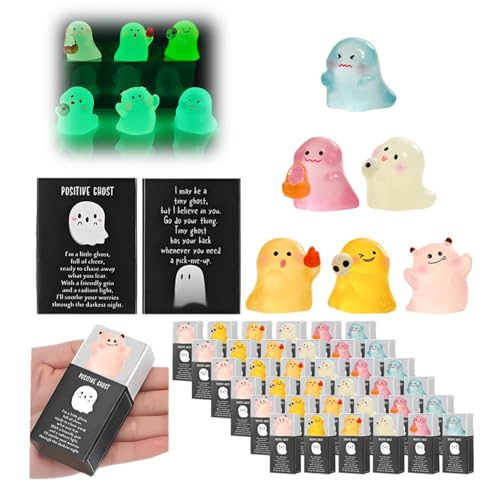 Mini-Geisterfiguren mit Box, leuchtet im Dunkeln, Geisterboxen, Mini-Geister-Figuren für Klassengeschenke, Büro, kleine Miniatur-Figuren für Mikro-Landschaftsparty, 36 Stück Mini-Geisterfiguren mit Box, leuchtet im Dunkeln, Geisterboxen, Mini-Geister-Figuren für Klassengeschenke, Büro, kleine Miniatur-Figuren für Mikro-Landschaftsparty, 36 Stück von Generisch