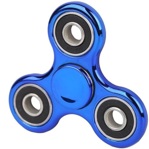 Mini-Handspinner-Fingerspitzen-Gyroskop, Metall, Büro-Drehstütze, druckreduzierende Fingerspitzen-Requisite (blau) von Generisch