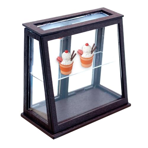 Miniatur-Bäckerei-Koffer – Miniaturladen-Vitrine, Lebensmittel-Kuchen-Vitrine, Bäckerei-Schrank, Puppenhaus-Szenen-Dekoration, transparenter Acryl-Bäckerei-Ständer für und Mädchen, Miniatur-Bäckerei-Koffer – Miniaturladen-Vitrine, Lebensmittel-Kuchen-Vitrine, Bäckerei-Schrank, Puppenhaus-Szenen-Dekoration, transparenter Acryl-Bäckerei-Ständer für und Mädchen, von Generisch