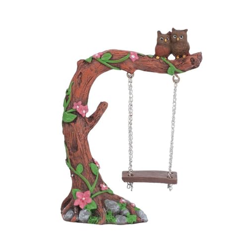 Miniatur-Feengarten-Schaukel, Blumenbaum-Schaukelfigur, Schaukelmodell für Mikro-Landschaft, Innenhof, Garten, Outdoor-Display-Dekor, Puppenhaus, dekorative Mini-Möbel Miniatur-Feengarten-Schaukel, Blumenbaum-Schaukelfigur, Schaukelmodell für Mikro-Landschaft, Innenhof, Garten, Outdoor-Display-Dekor, Puppenhaus, dekorative Mini-Möbel von Generisch