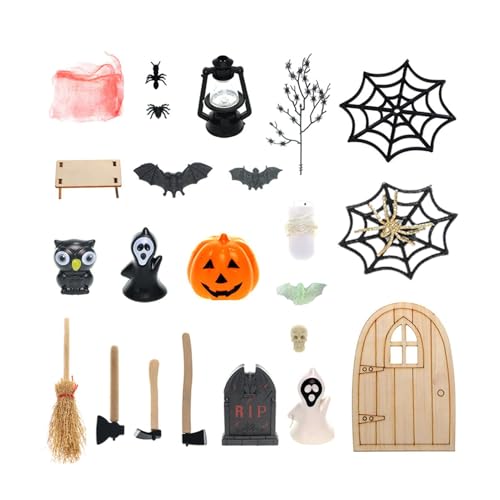 Miniatur Halloween Figuren Halloween Dekorationen Tisch Mittelstücke Multifunktional Feengarten Zubehör mit String Licht Halloween Puppenhaus Miniaturen Halloween Handwerk Ornamente Miniatur Halloween Figuren Halloween Dekorationen Tisch Mittelstücke Multifunktional Feengarten Zubehör mit String Licht Halloween Puppenhaus Miniaturen Halloween Handwerk Ornamente von Generisch