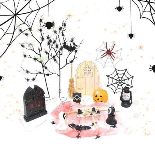 Miniatur Halloween Figuren Halloween Dekorationen Tisch Mittelstücke Multifunktional Feengarten Zubehör mit String Licht Halloween Puppenhaus Miniaturen Halloween Handwerk Ornamente Miniatur Halloween Figuren Halloween Dekorationen Tisch Mittelstücke Multifunktional Feengarten Zubehör mit String Licht Halloween Puppenhaus Miniaturen Halloween Handwerk Ornamente von Generisch