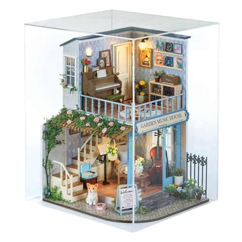 Miniatur Haus Bausatz - Mini Holz Puppenhaus Bausatz,Eltern-Kind Bindung Aktivität Holz Bastelset Für Jugendliche Kinder Erwachsene Familie Miniatur Haus Bausatz - Mini Holz Puppenhaus Bausatz,Eltern-Kind Bindung Aktivität Holz Bastelset Für Jugendliche Kinder Erwachsene Familie von Generisch