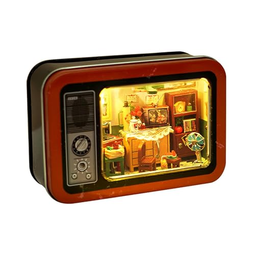 Miniatur House Kit | Kreatives Tinplate -Box -Modell | Kindergedächtnis Craft Kit | Künstlerisches Puppenhausspielzeuggeschenk | Einzigartige Mini House Dekoration zum Geburtstag, Weihnachten, Miniatur House Kit | Kreatives Tinplate -Box -Modell | Kindergedächtnis Craft Kit | Künstlerisches Puppenhausspielzeuggeschenk | Einzigartige Mini House Dekoration zum Geburtstag, Weihnachten, von Generisch