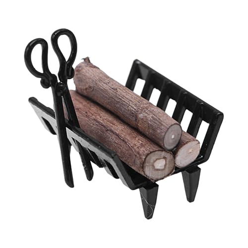 Miniatur-Kaminholzregal | Holzaufbewahrungshalter Dekoration | Kamin-Szenendekoration, Miniatur-Szenen-Requisiten, Küchenzubehör Miniatur-Kaminholzregal | Holzaufbewahrungshalter Dekoration | Kamin-Szenendekoration, Miniatur-Szenen-Requisiten, Küchenzubehör von Generisch