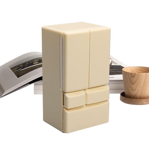 Miniatur -Kühlschrank - Miniaturpuppenhaus Küche Mini Möbel Miniatur, Miwni -Kühlschrwank Mini Kühlschrank Modell - Skala Photo Requisite DIY Doppeltür Für Landscape Dekoration von Generisch