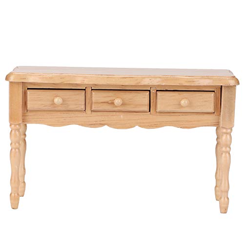 Miniatur-Möbelmodell Holz Schreibtisch Tisch für 1:12 Puppenhaus Wohnzimmer Zubehör Ornamente Geschenke für Frauen Männer Erwachsene Freunde Miniatur-Möbelmodell Holz Schreibtisch Tisch für 1:12 Puppenhaus Wohnzimmer Zubehör Ornamente Geschenke für Frauen Männer Erwachsene Freunde von Generisch