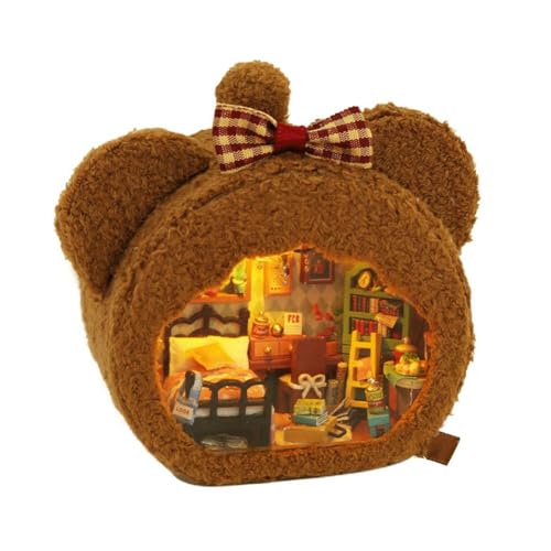 Miniatur-Set, Miniatur-Set, Puppenhaus aus Holz, kleines Set, tolles handgefertigtes Haus mit Miniatur-Set, Miniatur-Set, Puppenhaus aus Holz, kleines Set, tolles handgefertigtes Haus mit von Generisch