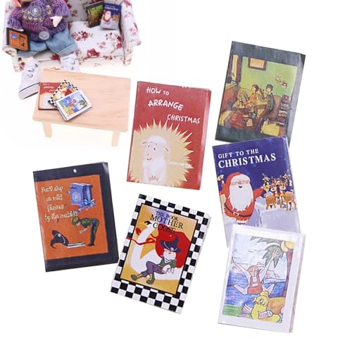 Miniatur-Tagebuch, 6 x kleine Bücher, Puppenwelt, Miniatur-Tagebuch, Neuheit, Heimdekoration, Puppe, Heimtextilien, Zubehör für Spielzimmer, Schlafzimmer Miniatur-Tagebuch, 6 x kleine Bücher, Puppenwelt, Miniatur-Tagebuch, Neuheit, Heimdekoration, Puppe, Heimtextilien, Zubehör für Spielzimmer, Schlafzimmer von Generisch