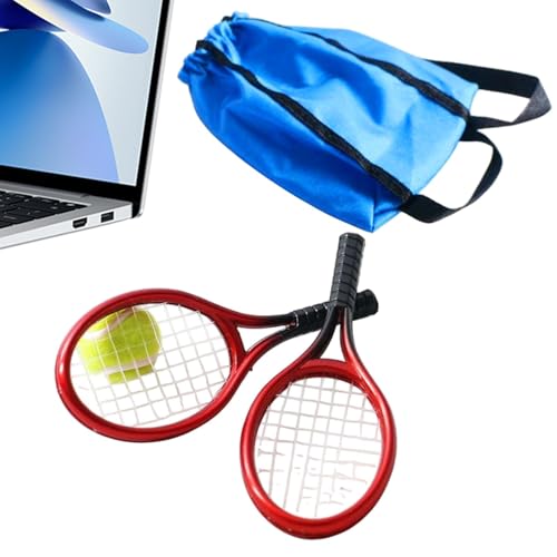 Miniatur -Tennisschläger und Ballset, Miniatur -Tennis -Set - 1:12 Simulationsmodell Tennis Miniaturspielzeug | Puppenhaus Accessoires für Kinder, Mädchen, Fans Miniatur -Tennisschläger und Ballset, Miniatur -Tennis -Set - 1:12 Simulationsmodell Tennis Miniaturspielzeug | Puppenhaus Accessoires für Kinder, Mädchen, Fans von Generisch