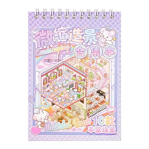 Miniaturaufkleber Pack - 3D -Goodie -Bag -Stuffern, niedliche Cartoon wasserdichte Abziehbilder, Miniatursimulierte Kabinenszene Rich Muster Sammlung | Kleine detaillierte Blätter für Scrapbooking, Jo Miniaturaufkleber Pack - 3D -Goodie -Bag -Stuffern, niedliche Cartoon wasserdichte Abziehbilder, Miniatursimulierte Kabinenszene Rich Muster Sammlung | Kleine detaillierte Blätter für Scrapbooking, Jo von Generisch