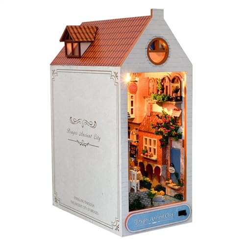 Miniature Book Nook - DIYs Puzzle Kits, LED Light Kits | Precision Cutting Craft Kits, Miniature Book Nook Decoration, Bedroom Decor Study Room Decoration, Living Room Decor for Adults Miniature Book Nook - DIYs Puzzle Kits, LED Light Kits | Precision Cutting Craft Kits, Miniature Book Nook Decoration, Bedroom Decor Study Room Decoration, Living Room Decor for Adults von Generisch