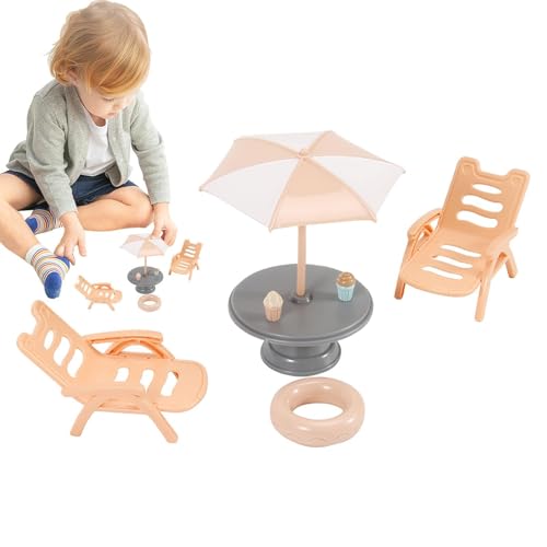 Miniaturen Doll House Accessoires, Puppenhaus Strandzubehör,Süßer Strandrefella -Stuhl Miniaturdekorationen | Vielseitige dekorative Figuren Desktop -Ornamente für Innen im Freien im Freien Miniaturen Doll House Accessoires, Puppenhaus Strandzubehör,Süßer Strandrefella -Stuhl Miniaturdekorationen | Vielseitige dekorative Figuren Desktop -Ornamente für Innen im Freien im Freien von Generisch