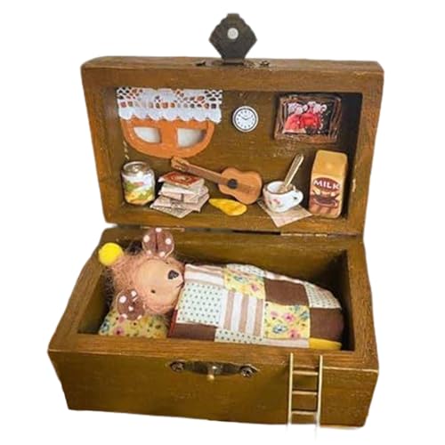 Miniaturpuppenhaus, winziges Haus Kit | Hausgebäude Kit,Animal-in-Boxen Design Craft Sandy Toy Collectible Model, handgefertigtes realistisches für Projekte Miniaturpuppenhaus, winziges Haus Kit | Hausgebäude Kit,Animal-in-Boxen Design Craft Sandy Toy Collectible Model, handgefertigtes realistisches für Projekte von Generisch