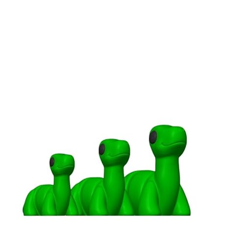 Minitiere Flexible Tiere Gelenkige kleine Tiere 3D Gedrucktes Fidget Spielzeug (Brontosaurus, klein - ca. 5cm) von Generisch