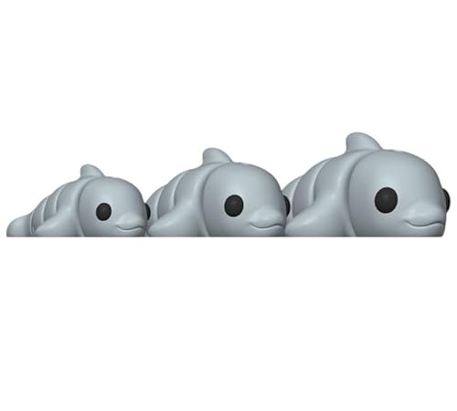 Minitiere Flexible Tiere Gelenkige kleine Tiere 3D Gedrucktes Fidget Spielzeug (Delfin, klein - ca. 5cm) von Generisch