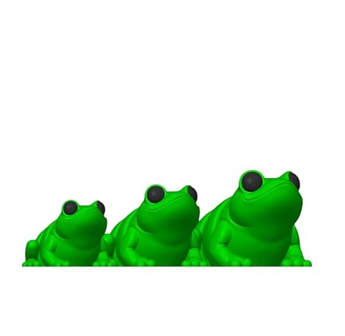 Minitiere Flexible Tiere Gelenkige kleine Tiere 3D Gedrucktes Fidget Spielzeug (Frosch, klein - ca. 5cm) von Generisch
