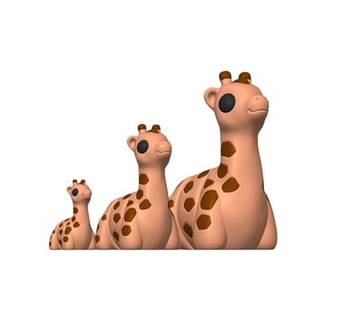 Minitiere Flexible Tiere Gelenkige kleine Tiere 3D Gedrucktes Fidget Spielzeug (Giraffe, klein - ca. 5cm) von Generisch