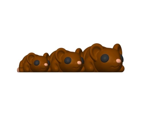 Minitiere Flexible Tiere Gelenkige kleine Tiere 3D Gedrucktes Fidget Spielzeug (Maus, klein - ca. 5cm) von Generisch