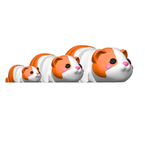 Minitiere Flexible Tiere Gelenkige kleine Tiere 3D Gedrucktes Fidget Spielzeug (Meerschweinchen, klein - ca. 5cm) von Generisch