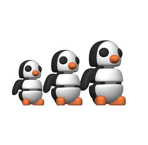 Minitiere Flexible Tiere Gelenkige kleine Tiere 3D Gedrucktes Fidget Spielzeug (Pinguin, klein - ca. 5cm) von Generisch