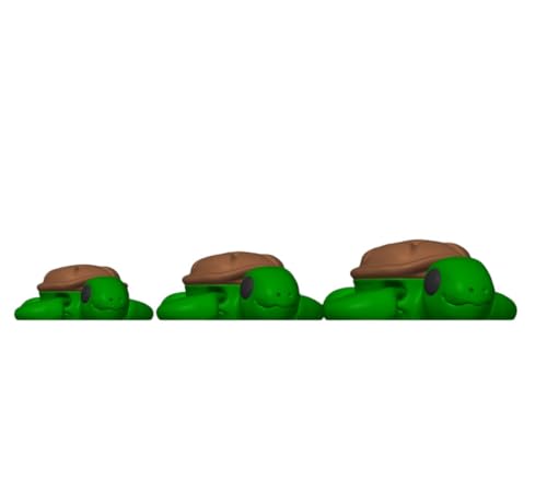 Minitiere Flexible Tiere Gelenkige kleine Tiere 3D Gedrucktes Fidget Spielzeug (Schildkröte, klein - ca. 5cm) von Generisch