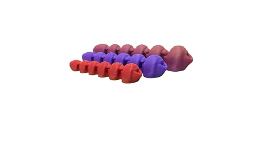 Minitiere Flexible Tiere Gelenkige kleine Tiere 3D Gedrucktes Fidget Spielzeug (Tentakel, klein - ca. 5cm) von Generisch