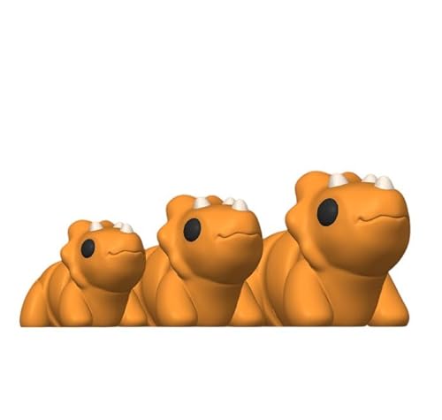 Minitiere Flexible Tiere Gelenkige kleine Tiere 3D Gedrucktes Fidget Spielzeug (Triceratops, klein - ca. 5cm) von Generisch