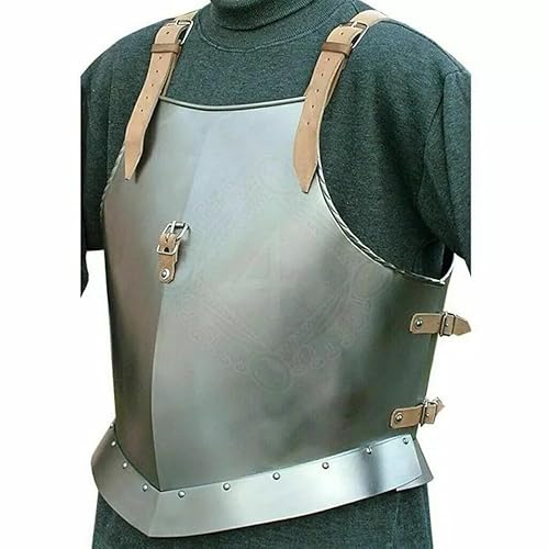 Mittelalterliche Gothic-Brustpanzer, Eisenstahl, Brustplatte, Muskeljacke, Ritter, Kürass, LARP, Krieger, Brustplatte, Rüstung, Brust, Cosplay, Kostüm, Halloween Mittelalterliche Gothic-Brustpanzer, Eisenstahl, Brustplatte, Muskeljacke, Ritter, Kürass, LARP, Krieger, Brustplatte, Rüstung, Brust, Cosplay, Kostüm, Halloween von Generisch