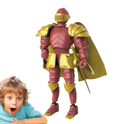 Mittelalterliche Ritter Actionfigur, Knight Collection 3D gedruckt bewegliche Ganzkörperfigur, exquisite mittelalterliche Statue, multifunktionale Sammelfigur für Liebhaber, Freunde Mittelalterliche Ritter Actionfigur, Knight Collection 3D gedruckt bewegliche Ganzkörperfigur, exquisite mittelalterliche Statue, multifunktionale Sammelfigur für Liebhaber, Freunde von Generisch