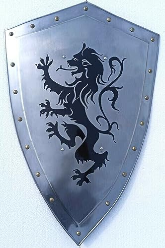 Mittelalterliche Ritter Drachenpanzer Schild Stahl Eisen Kampf Krieger Schild Cosplay Nachstellung LARP Replik Schild Halloween Mittelalterliche Ritter Drachenpanzer Schild Stahl Eisen Kampf Krieger Schild Cosplay Nachstellung LARP Replik Schild Halloween von Generisch