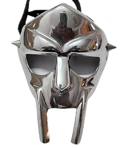 Mittelalterliche römische Gladiator-Gesichtsmasken Verrückter Bösewicht MF Doom Gesichtsmaske Metall Erwachsene Gesichtsmaske LARP Krieger Cosplay Kostüm Halloween Mittelalterliche römische Gladiator-Gesichtsmasken Verrückter Bösewicht MF Doom Gesichtsmaske Metall Erwachsene Gesichtsmaske LARP Krieger Cosplay Kostüm Halloween von Generisch