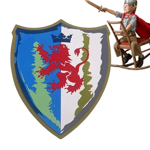 Mittelalterlicher Ritter - Accessoires Set - Dress -up -Kostüm für Kinder, mittelalterlich vor, Spielen Schaumspielzeug für Kinder mit klassischen rot von Generisch