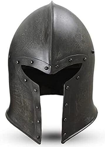 Mittelalterlicher römischer Barbute-Helm, Ritter-Rüstung, Stahlhelm, 15. Jahrhundert, Kreuzritter, tragbarer Helm, LARP, Cosplay, Kriegerhelm, Halloween Mittelalterlicher römischer Barbute-Helm, Ritter-Rüstung, Stahlhelm, 15. Jahrhundert, Kreuzritter, tragbarer Helm, LARP, Cosplay, Kriegerhelm, Halloween von Generisch