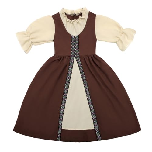 Mittelalterliches Kinderkostüm für Mädchen, Europäische Hofprinzessin, viktorianische Renaissance, Vintage-Verkleidung, für Halloween, Karneval, Geburtstag, Party, Schule, Bühne Mittelalterliches Kinderkostüm für Mädchen, Europäische Hofprinzessin, viktorianische Renaissance, Vintage-Verkleidung, für Halloween, Karneval, Geburtstag, Party, Schule, Bühne von Generisch