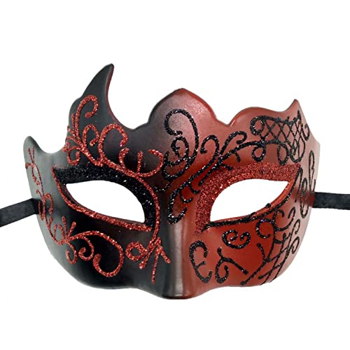 Miyabitors Cosplay-Maske, 2er-Pack, Damen-Masken, Karneval, Halloween, Abschlussball (1) von Generisch