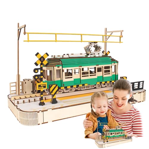 Modell | Klassische Städtische Straßenbahn | Mechanisches Konstruktionskit, Um Sich Selbst Zu Erheben - Holzrätsel Für Erwachsene - Mechanische Rätsel, Bildungsspielzeug Für Kinder Modell | Klassische Städtische Straßenbahn | Mechanisches Konstruktionskit, Um Sich Selbst Zu Erheben - Holzrätsel Für Erwachsene - Mechanische Rätsel, Bildungsspielzeug Für Kinder von Generisch