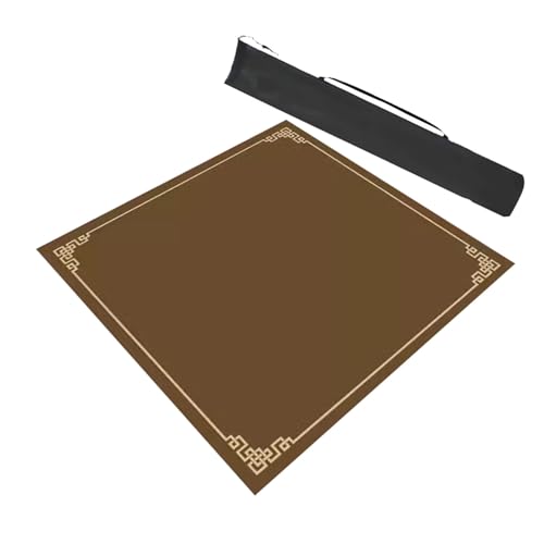 Moderne quadratische Mahjong-Tischmatte mit Aufbewahrungstasche, rutschfest und geräuschreduzierend, Spieltischabdeckung für Mahjong Pokerkarten Moderne quadratische Mahjong-Tischmatte mit Aufbewahrungstasche, rutschfest und geräuschreduzierend, Spieltischabdeckung für Mahjong Pokerkarten von Generisch