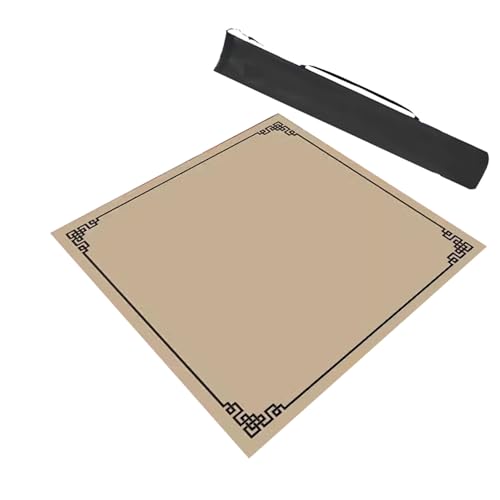 Moderne quadratische Mahjong-Tischmatte mit Aufbewahrungstasche, rutschfest und geräuschreduzierend, Spieltischabdeckung für Mahjong Pokerkarten Moderne quadratische Mahjong-Tischmatte mit Aufbewahrungstasche, rutschfest und geräuschreduzierend, Spieltischabdeckung für Mahjong Pokerkarten von Generisch