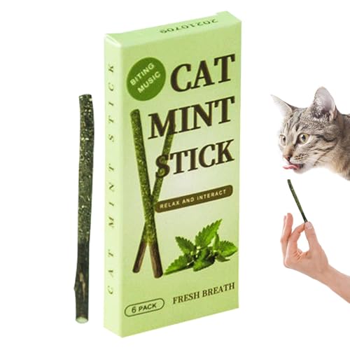 Molar Stick - 6pcs Katzenzähne Nip | Katze Kauspielzeug | Catnip Chew Sticks, Die Für Zahnpflege, Stressreduzierung, Spielerische, Innenkatzen Und Förderung Gesunder Oraaler Hygiene Geeignet Sin Molar Stick - 6pcs Katzenzähne Nip | Katze Kauspielzeug | Catnip Chew Sticks, Die Für Zahnpflege, Stressreduzierung, Spielerische, Innenkatzen Und Förderung Gesunder Oraaler Hygiene Geeignet Sin von Generisch