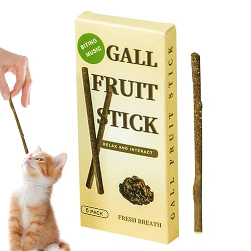 Molar Stick - 6pcs Katzenzähne Nip | Katze Kauspielzeug | Catnip Chiew Sticks Für Denttal -Pflege, Reilief, Stressreduzierung, Spielerisches, Katzenanreichern Und Förderung Einer Gesunden Hygien von Generisch