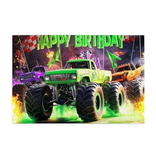 Monster Truck Flamme und Gitter 1000 Teile Puzzle für Erwachsene Holzpuzzles für Erwachsene Geschenke Wohnkultur Monster Truck Flamme und Gitter 1000 Teile Puzzle für Erwachsene Holzpuzzles für Erwachsene Geschenke Wohnkultur von Generisch