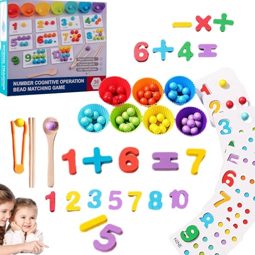 Montessori Arithmetik Mathe Spielzeug Set, Silikon Digitales Lernen mit Perlen, Zahlenblöcke, Früherziehung Lernen Aktivität Spielzeug, Tägliche Zahl Match, Holzspielzeug für Kinder Geschenke Montessori Arithmetik Mathe Spielzeug Set, Silikon Digitales Lernen mit Perlen, Zahlenblöcke, Früherziehung Lernen Aktivität Spielzeug, Tägliche Zahl Match, Holzspielzeug für Kinder Geschenke von Generisch