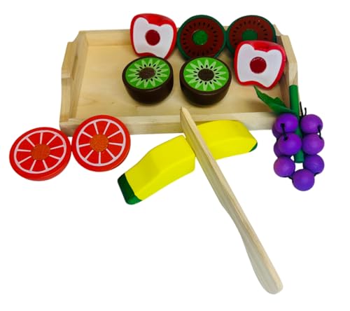 Montessori Lebensmittel Spielzeug für Kinder Gemüse aus Holz mit Tablett Holz Lebensmittel Spiel Obst Gemüse Brot Salami Zubehör Küche Spielzeug Kinder Zubehör Lebensmittel Gemüse Obst Schneiden (A) Montessori Lebensmittel Spielzeug für Kinder Gemüse aus Holz mit Tablett Holz Lebensmittel Spiel Obst Gemüse Brot Salami Zubehör Küche Spielzeug Kinder Zubehör Lebensmittel Gemüse Obst Schneiden (A) von Generisch