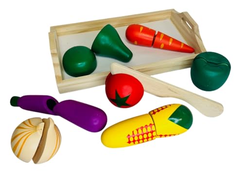 Montessori Lebensmittel Spielzeug für Kinder Gemüse aus Holz mit Tablett Holz Lebensmittel Spiel Obst Gemüse Brot Salami Zubehör Küche Spielzeug Kinder Zubehör Lebensmittel Gemüse Obst Schneiden (B) Montessori Lebensmittel Spielzeug für Kinder Gemüse aus Holz mit Tablett Holz Lebensmittel Spiel Obst Gemüse Brot Salami Zubehör Küche Spielzeug Kinder Zubehör Lebensmittel Gemüse Obst Schneiden (B) von Generisch