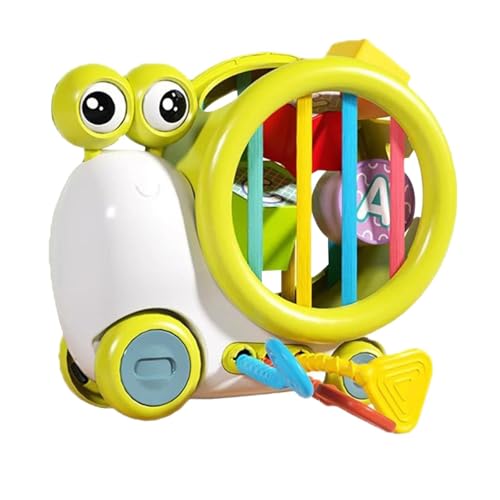 Montessori-Lernaktivitätswürfel, Babyspielzeug, sensorisches Lernspielzeug für im von 18 bis 48 Monaten, pädagogische Lernaktivitäten, Busy Cube Activity Baby Kleinkindspielzeug (Green, One Size) von Generisch