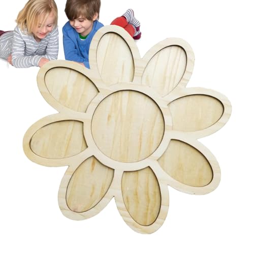 Montessori Sand Holztablett, Sensorisches Holztablett, Sortiertablett aus Holz mit einzigartigem Muster für Vorschulkinder, Lustiges Spielzeug, Lernspielzeug, Lernspielzeug, Lehrmittel für Kinder, Mäd von Generisch